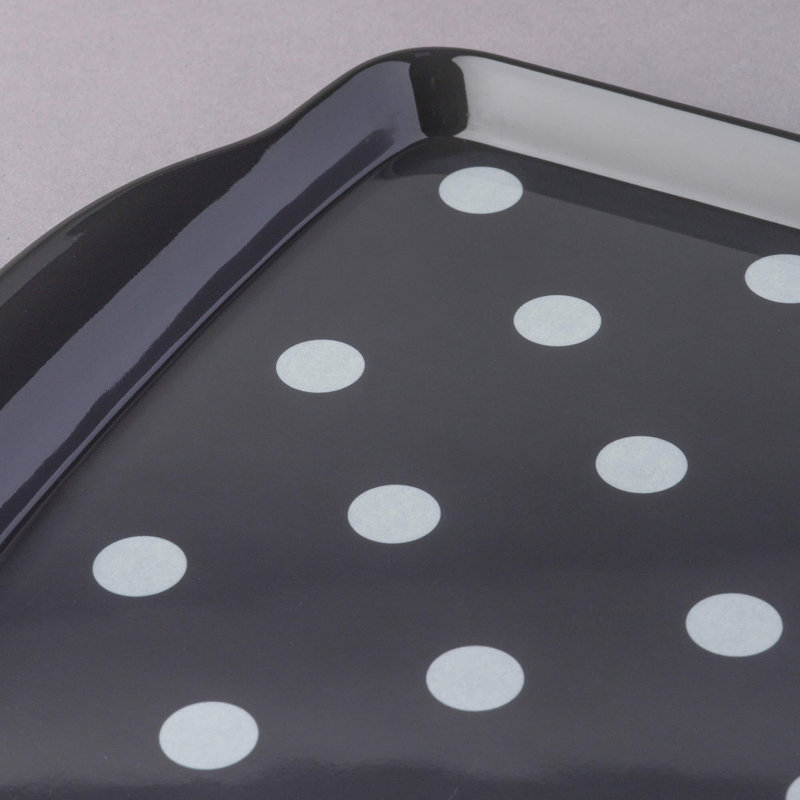 Zeal Melamine Tray, Dark Grey