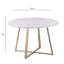 Addalee Round Dining Table with Steel Base-922088237