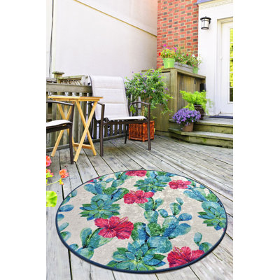 Antibacterial Round Carpet, 39.4 Inches Diameter, 100% Polyester, 0.2 Inches Pile Height | Non-Slip Underside, Machine Washable | Perfect for Living Room, Bedroom, and Playroom, Soft and Durable Design