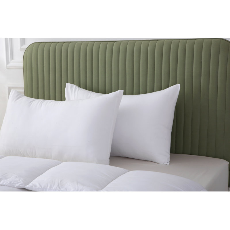 Paire de taies d'oreiller en microfibre Better Style Home, Blanc, Ensemble de taies d'oreiller pour grand lit