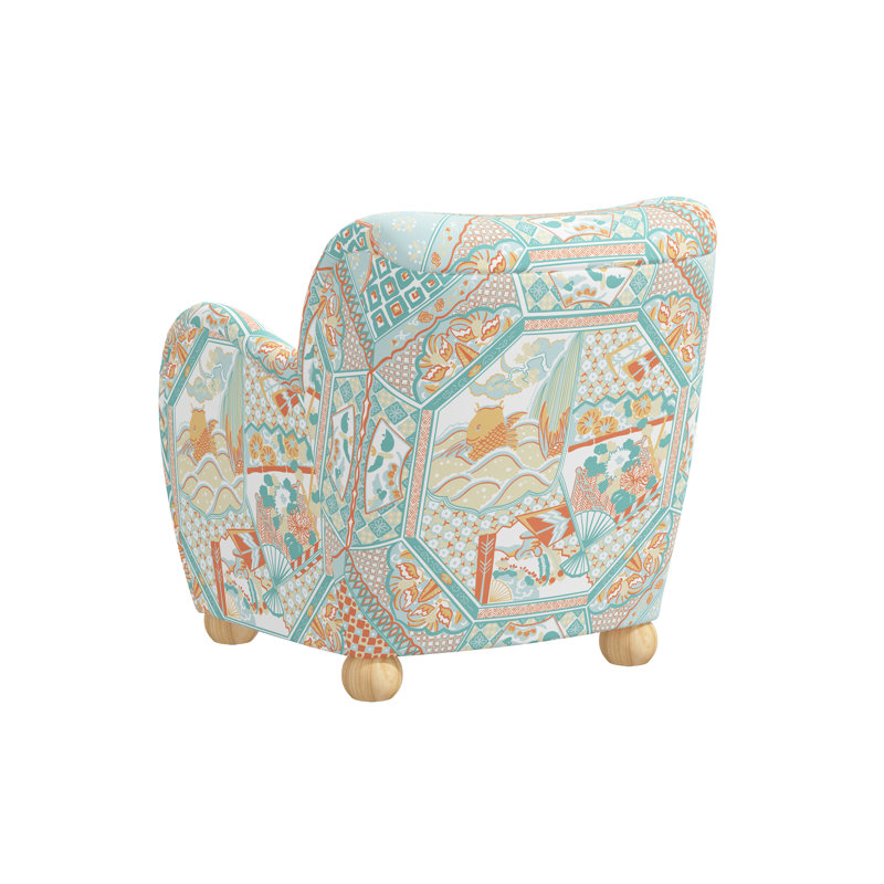 Fauteuil Portland Portland, Scm koi poisson bleu sarcelle multi lin