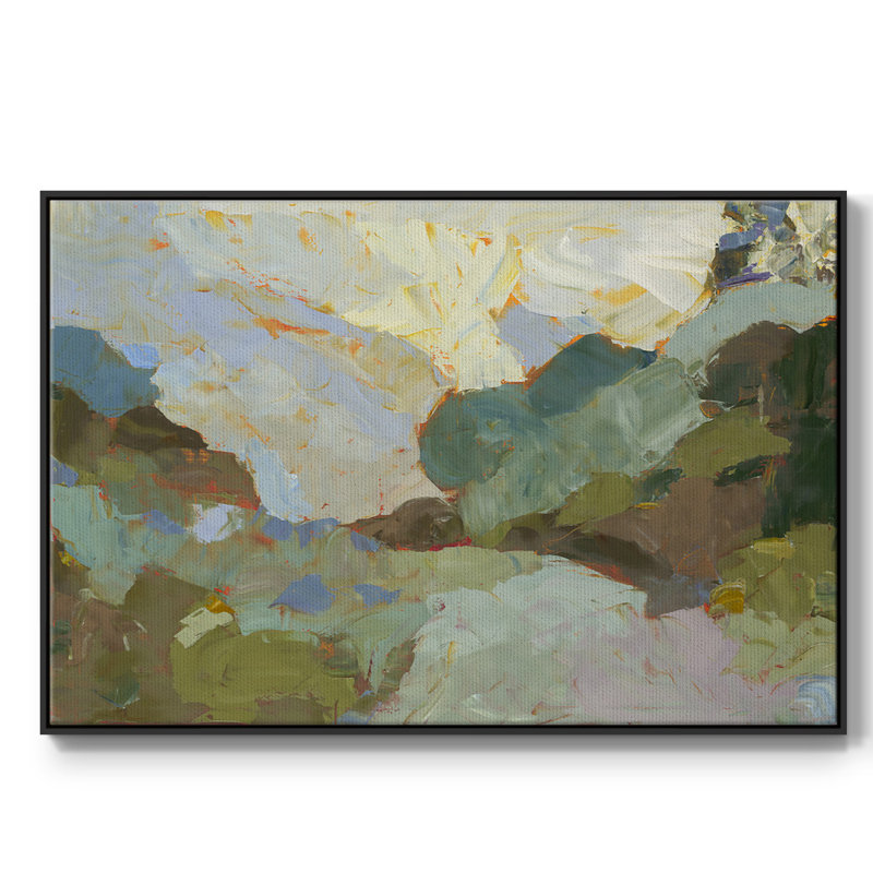 Sojour, reproduction d'art sur toile, H 17 po x l 25 po x P 2 po, Noir