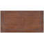 Table basse de 47,24 po avec plateau en planches lourdes et pieds carrés en balustre - Table de salon rustique avec tablette de rangement (brun noyer)-143390822