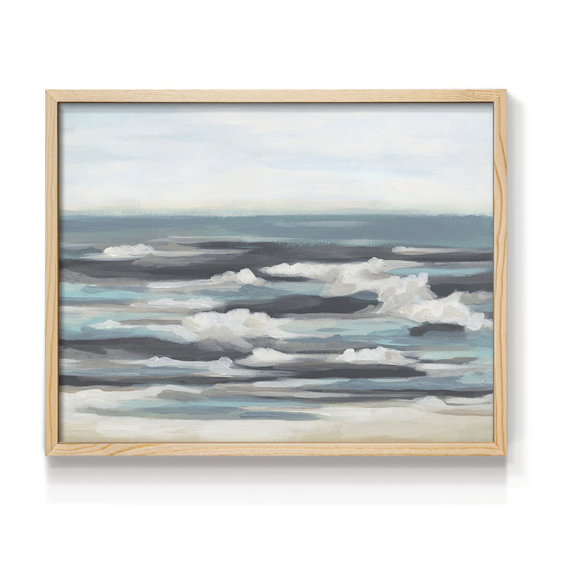 Gentle Surf II -Framed Print - Restickable, H 8 po x l 10 po, Naturel