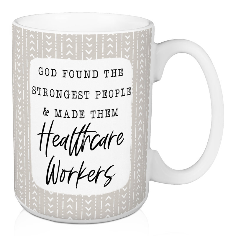 Grande tasse à café dieu et healthcare