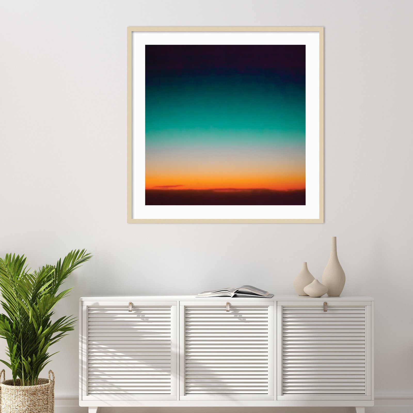 Sunrise Flying by Caroline Mint, Brown, 41.25" H x 41.25" W x 0.88" D