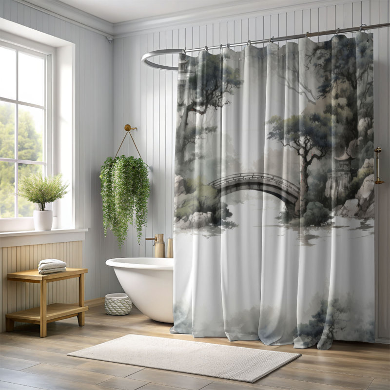 Rideau de douche Old Jungle - Premium, H 74 po x l 71 po