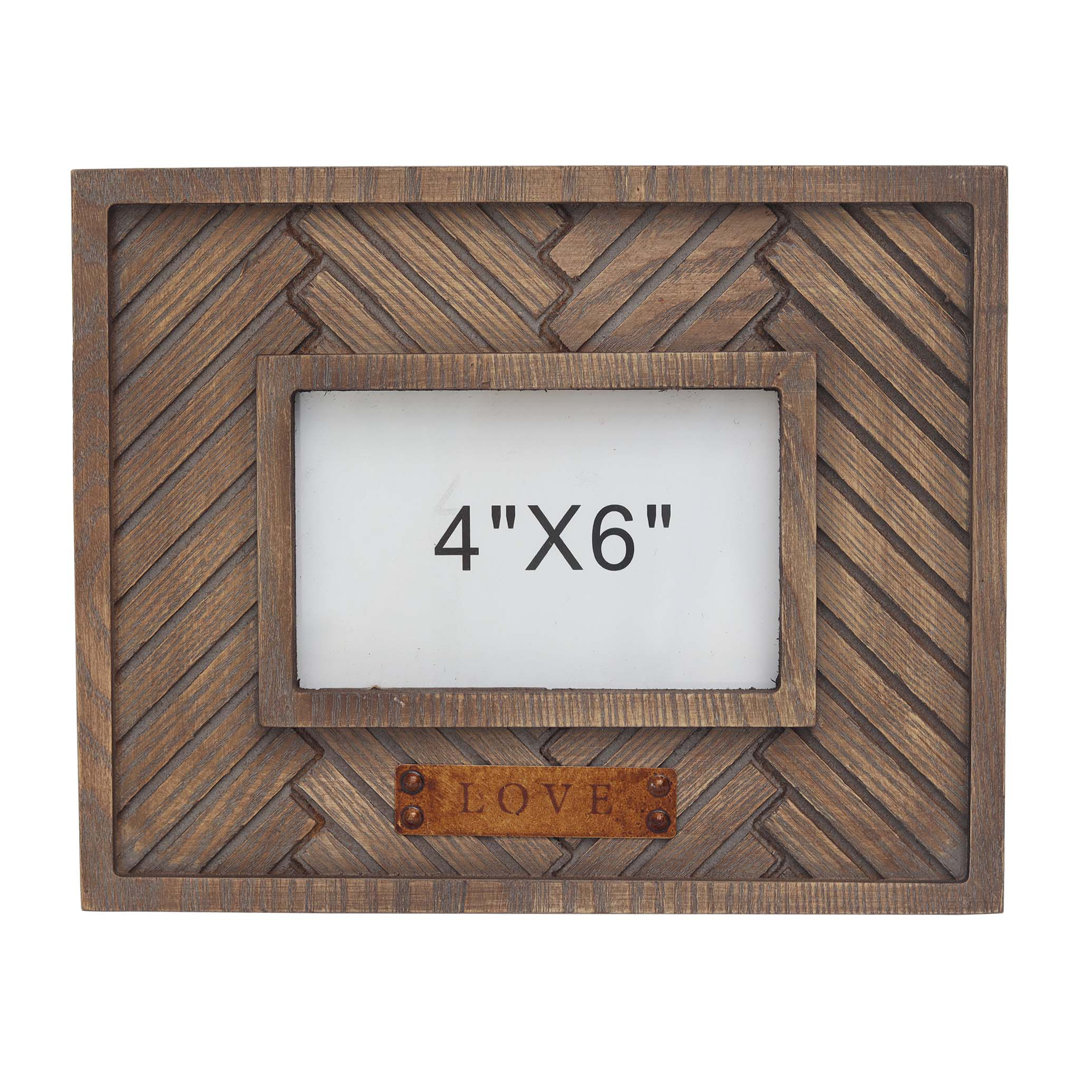 Destinyrose Dark Brown Wood Matte Picture Frame Union Rustic