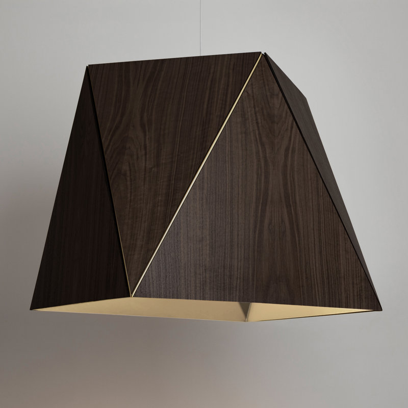 Calx 4 - Light Chandelier, Dark Stained Walnut/Rose Gold