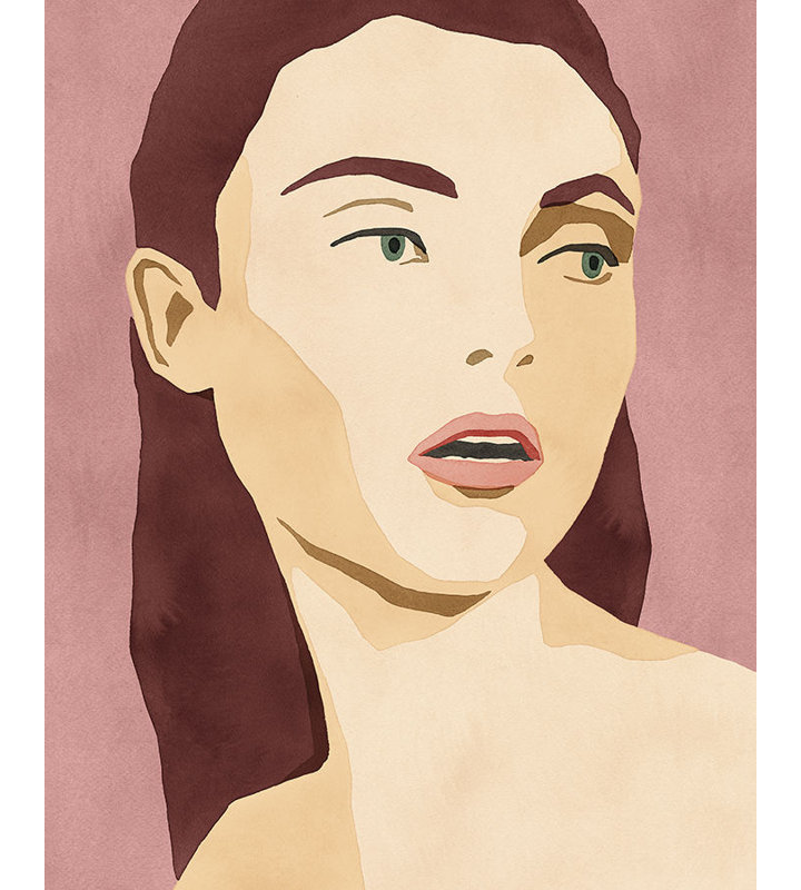 Juliet Painting by Aurora Bell, Glass Coat