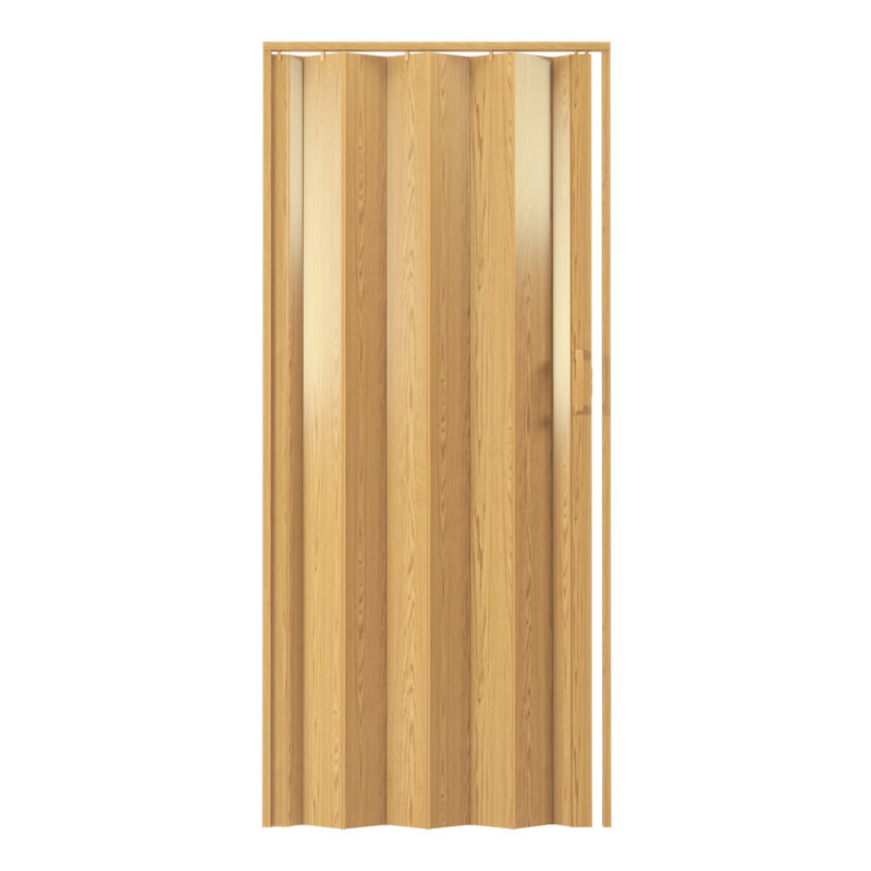 Portes accordéon pliables en PVC de 48 po ou cloison d'intimité pour usage interne, Brun