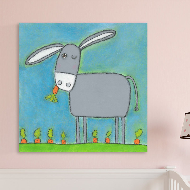 "Winge Donkey", reproduction sur toile tendue, H 32 po x l 32 po x P 1,5 po