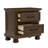 Dark Brown 2-Drawer Nightstands with USB