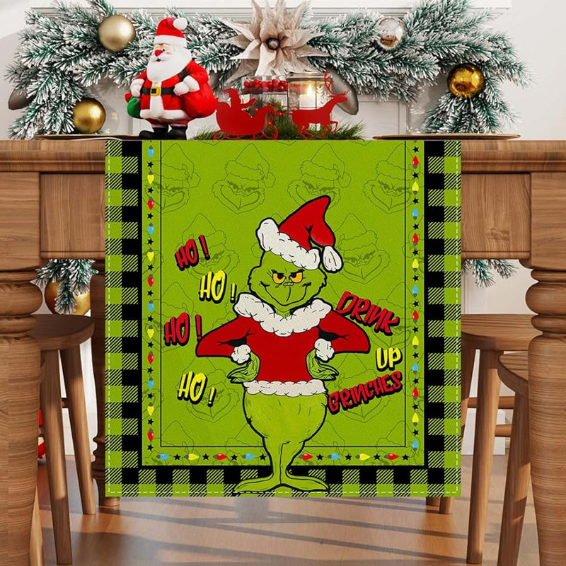Christmas Table Runner 13x72 Inch Festive Winter Holiday Decoration For Dining Room, Kitchen, And Home Table Decor