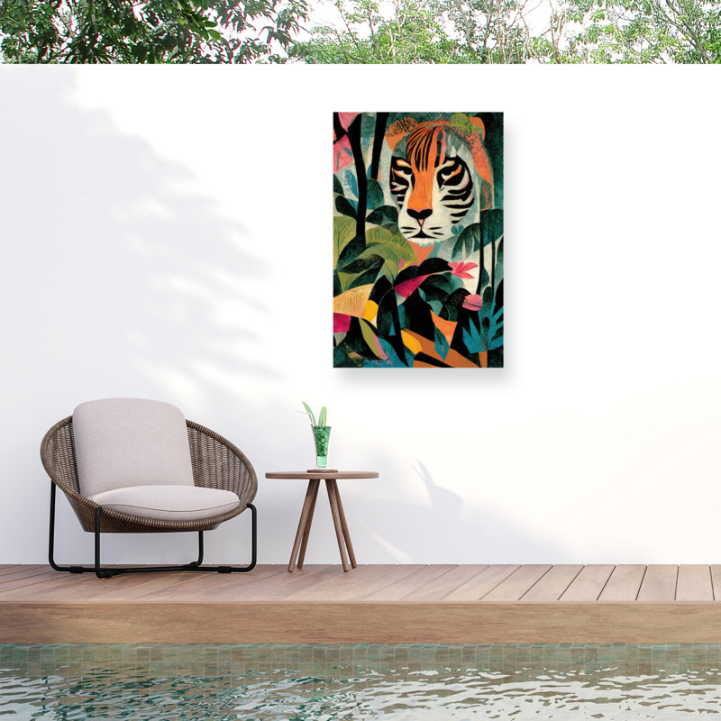 Toile d'extérieur Treechild Jungle Tiger, H 24 po x l 16 po