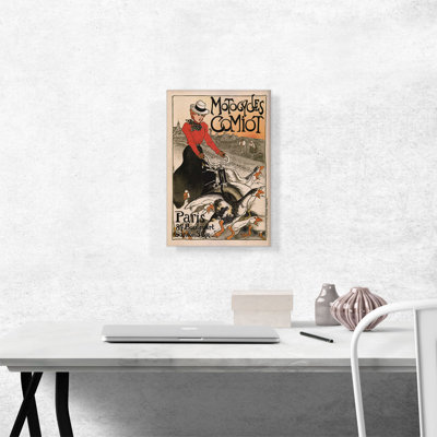 " Motorcycles Comiot 1899 " by Theophile Steinlen Painting Print