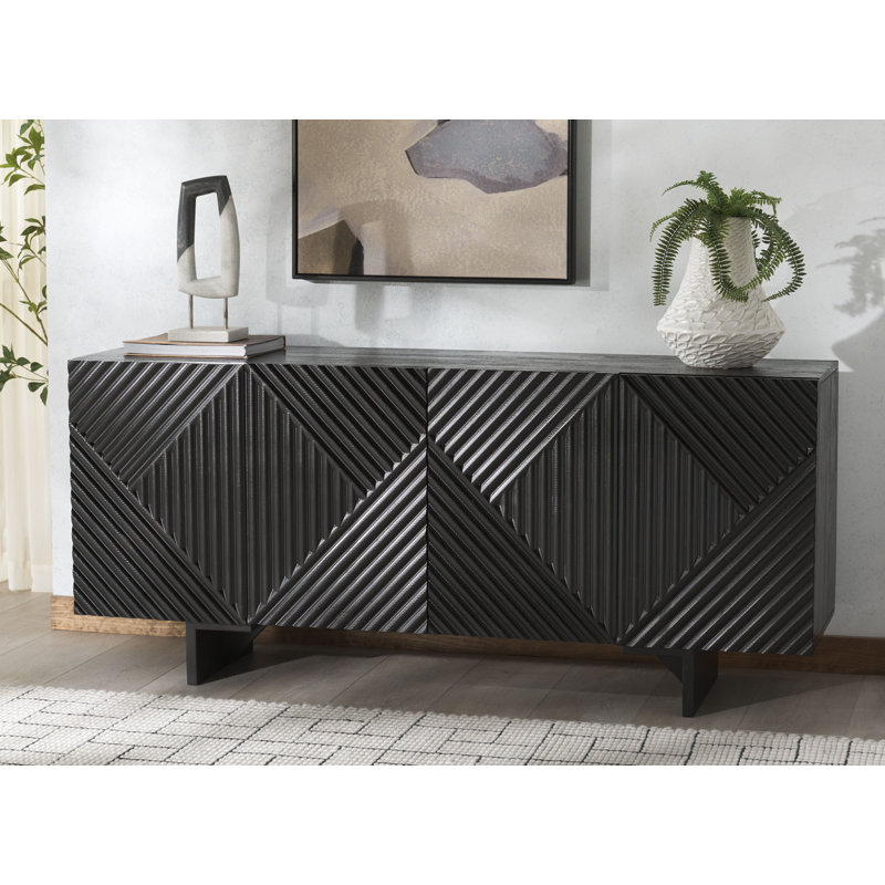 Buffet de 68,2 po Juara, Noir