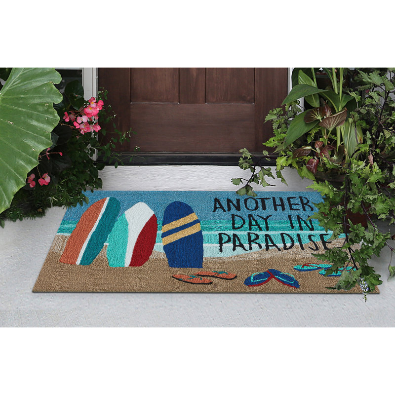 Sandhurst No Pattern And Not Solid Color Polyester Kitchen Mat, Rectangle 2'6" x 4'