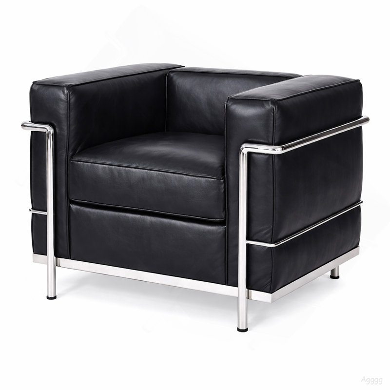 Fauteuil Petit Modele noir grain