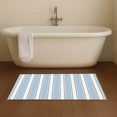 Cabana Stripe Non-Skid Bath Mat