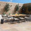 Aderito Rope Weave 6 Seat Oval Dining Set/Sandstone 240cm Long