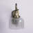 Shauna 8" W Metal 1-Light Swing Arm Sconce with Bell Glass Shade -75002103-75002111-75002105