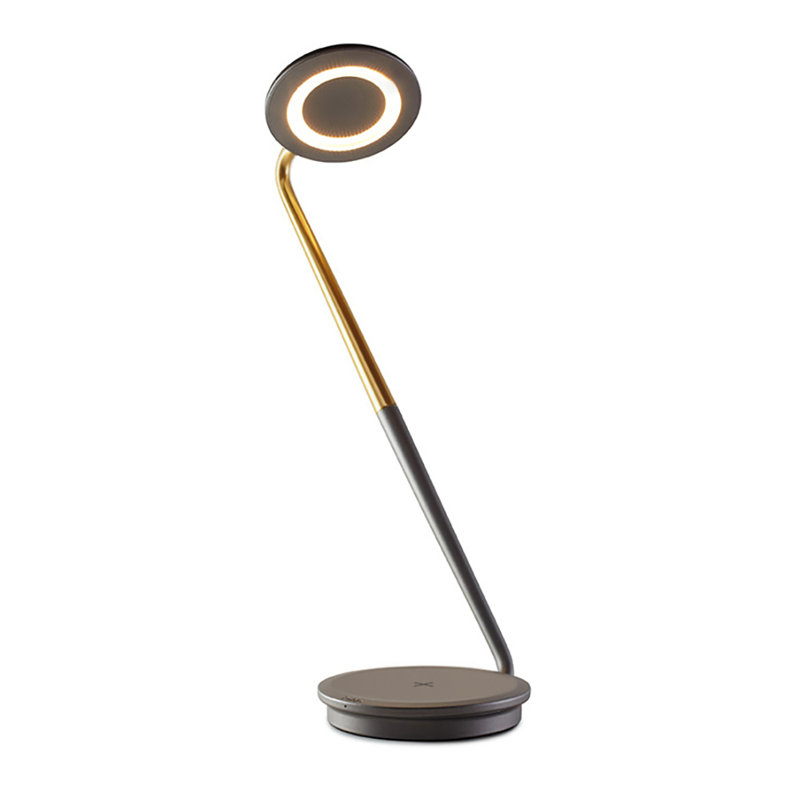Pixo Plus Table Lamp, Graphite/Brass