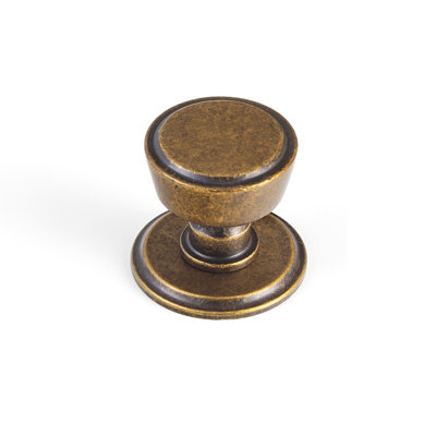 1.2"Round Cabinet Knob With Studded Backplate-G011Y