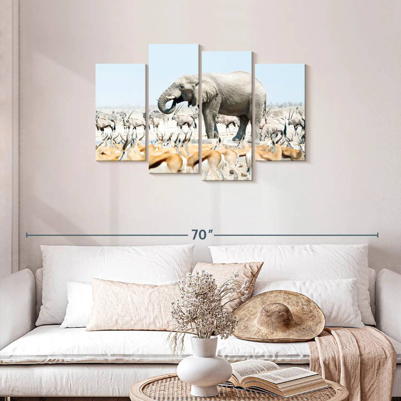Safari Etosha Elephant, 27" H x 43" W