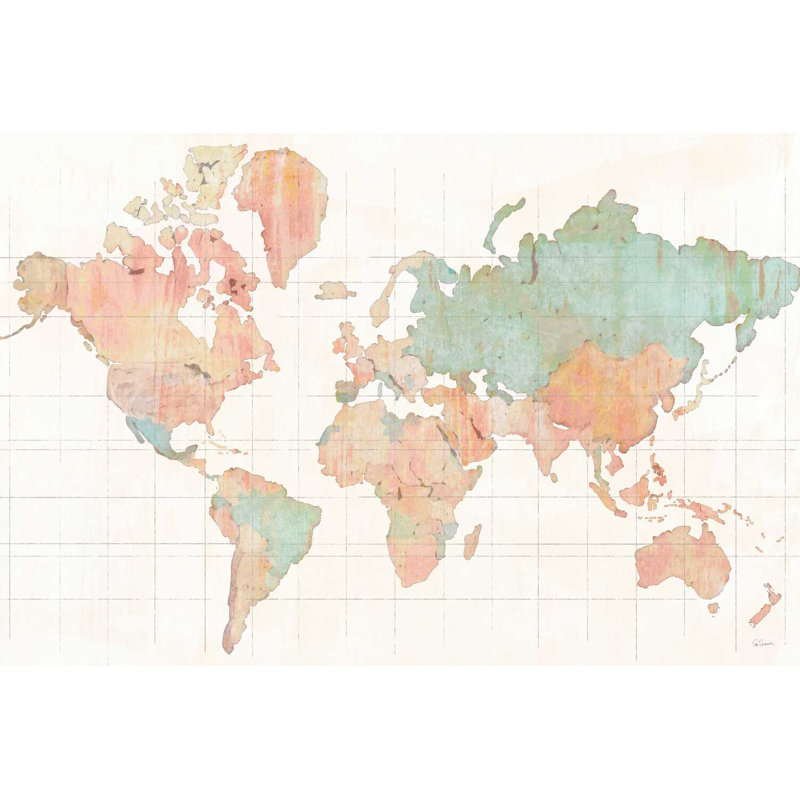 Across The World, H 12 po x l 18 po x P 1,25 po