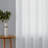 Grommet Knitted Striped Pattern Semi Sheer Curtains (Set of 2)-68667293