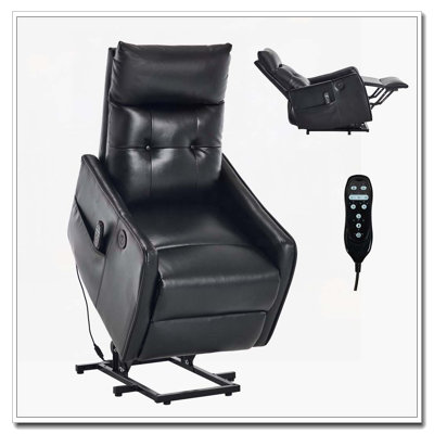 Power Lift Recliner Chair with Massage and Heat for Elderly, Heavy Duty Motion Mechanism and One USB for Charging by Ebern Designs