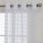 Dinjar 100% Polyester Semi-Sheer Puffed Accented Solid Color Curtain Panel with Grommet Top -2017376018