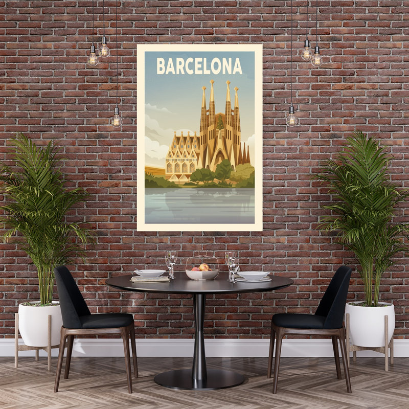 Reflet de la Sagrada Familia à Barcelone - Architecture contemporaine - Affiche murale, 60" H x 40" W