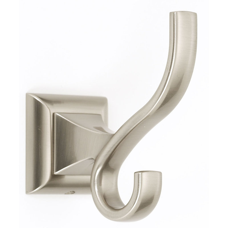 Manhattan Single Robe Hook, Satin Nickel
