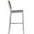 Modway Shore Aluminum Outdoor Patio Armless Bar Stool in Silver Gray