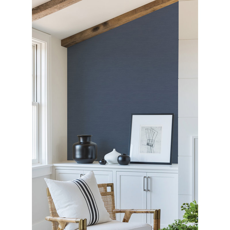 Vinyl Wallpaper Roll, Blue