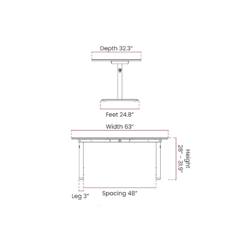 Bureau de jeu Arena , Rose/Blanc