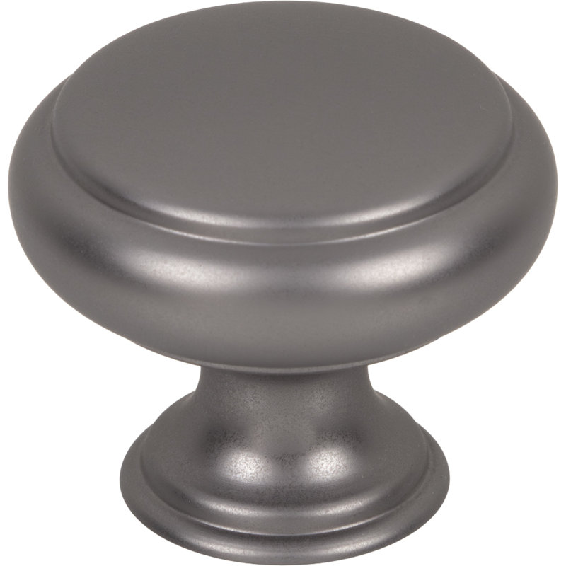Bayridge 1 1/4" Length Mushroom Knob, Ash Gray