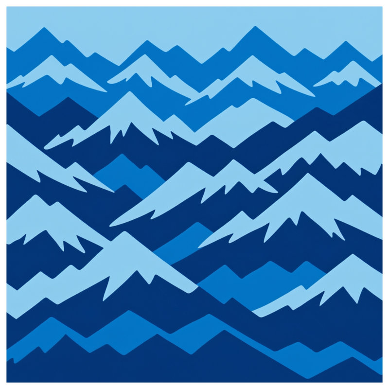 Blue Mountain Range Comforter, Twin