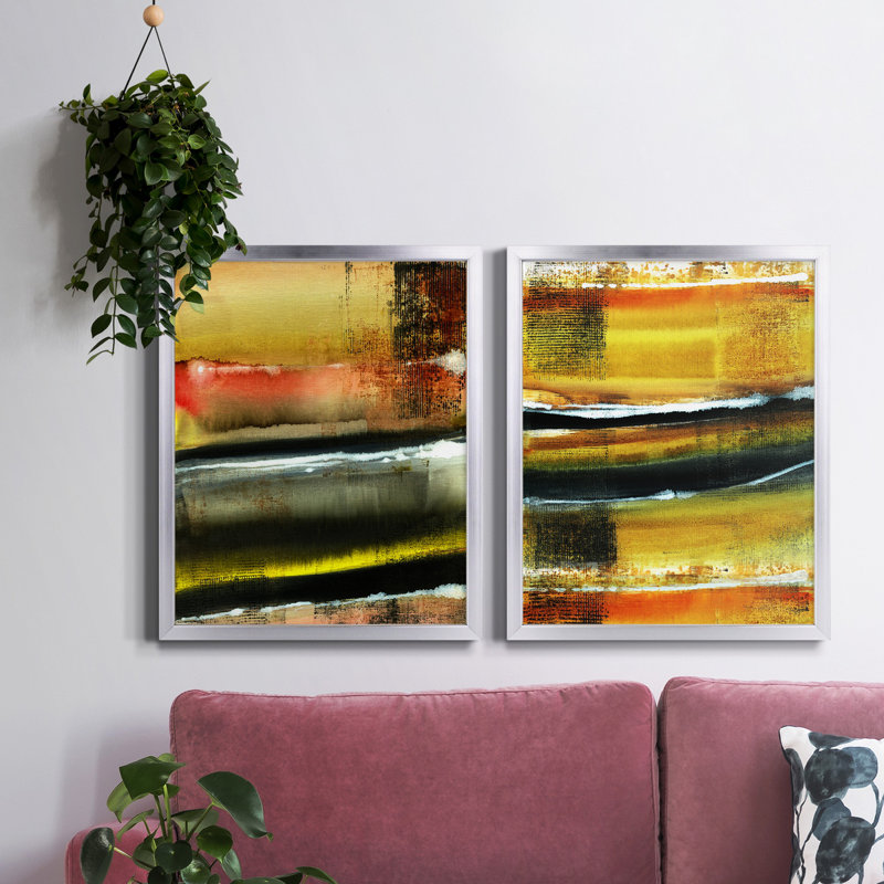 Impression de cadre photo sur papier, Toile avec cadre argenté, Pas de tapis