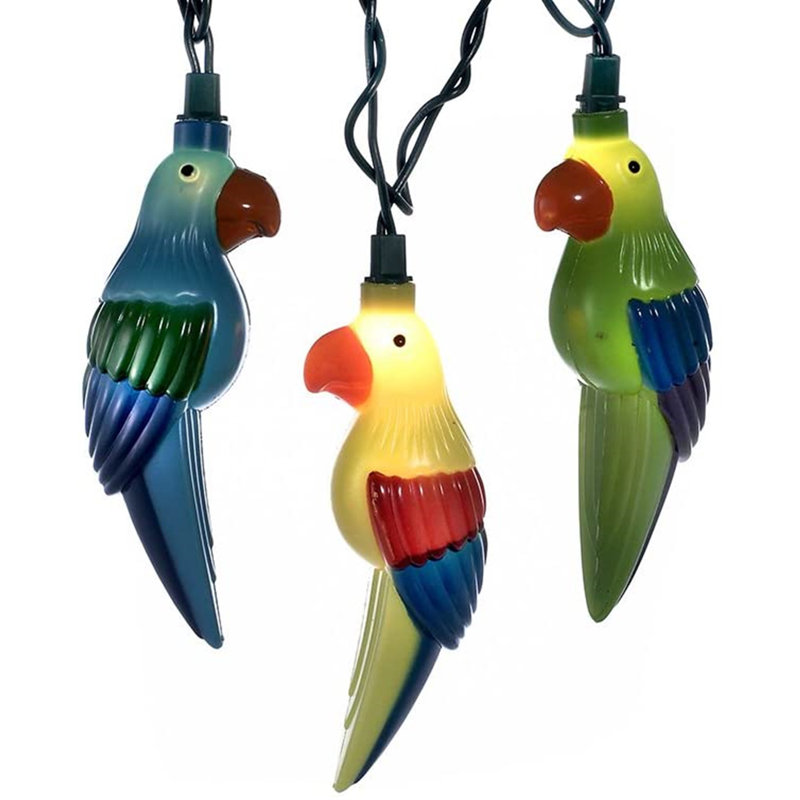 Lumières de chaîne 10 lumières perroquet