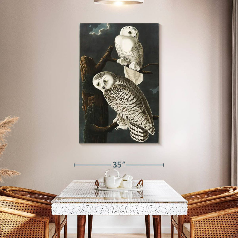 Brampt Snowy Owls, 48" H x 32" W