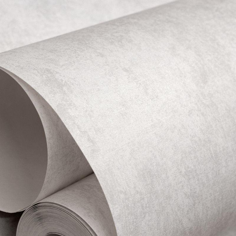 Julie Feels Home Glitter/Shimmer Plain Texture Wallpaper Roll, White