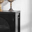 Buffet de rangement moderne avec porte en rotin artificiel et buffet moderne