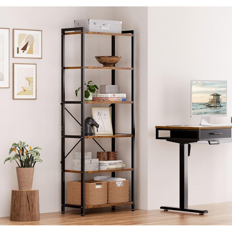 177.2cm H x 50.8cm W Steel Bookcase