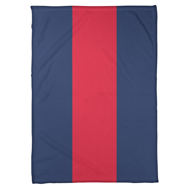 Jeté polaire de cleveland baseball, Baseball Cleveland, l 50 po x L 60 po, Bleu marine / Rouge