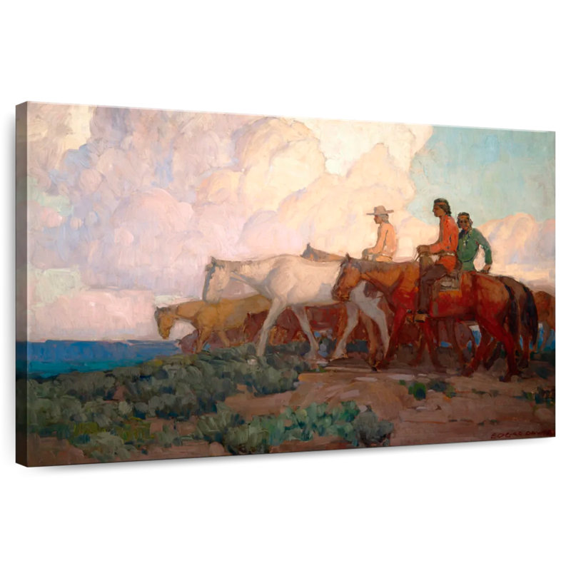 Lelar Navajo Range Riders, 8" H x 12" W