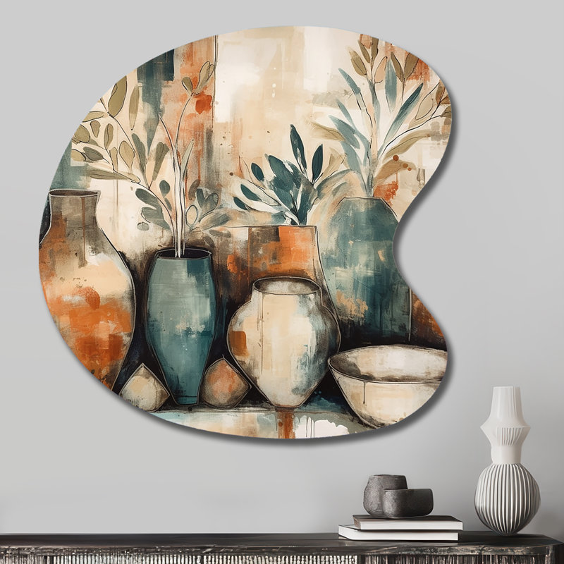 Décoration murale en métal Geissler - Boho Feather, H 27 po x l 27 po