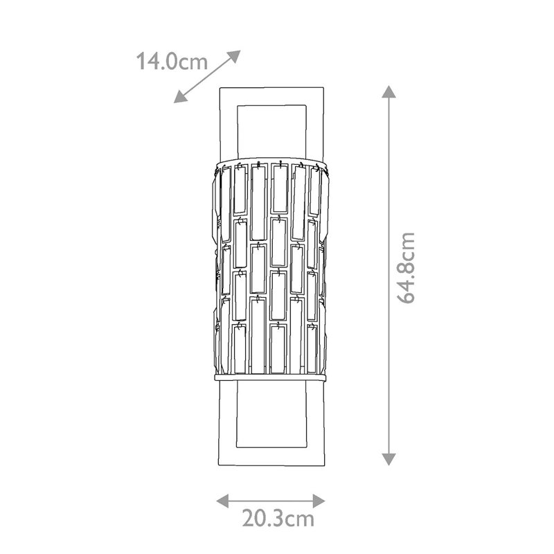 Ernberg Flush Mounted Sconce, Silver